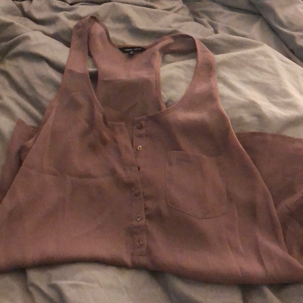 Sheer racer back top
